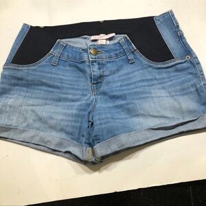 Isabel Maternity by Ingrid & Isabel Blue Jean Shorts with Elastic Waistband